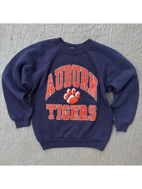 Vintage 90s Auburn University Tigers Crewneck Sweatshirt KIDS 5T- 6Y